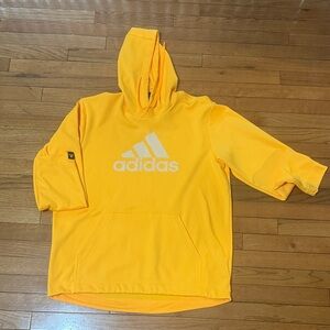 Adidas Bright 🔥 Yellow  Light  Weight Pullover Hoodie